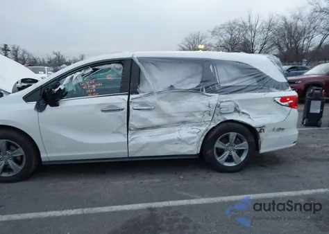 2019 Honda Odyssey Ex-L from USA, damaged, VIN 5FNRL6H75KB081827